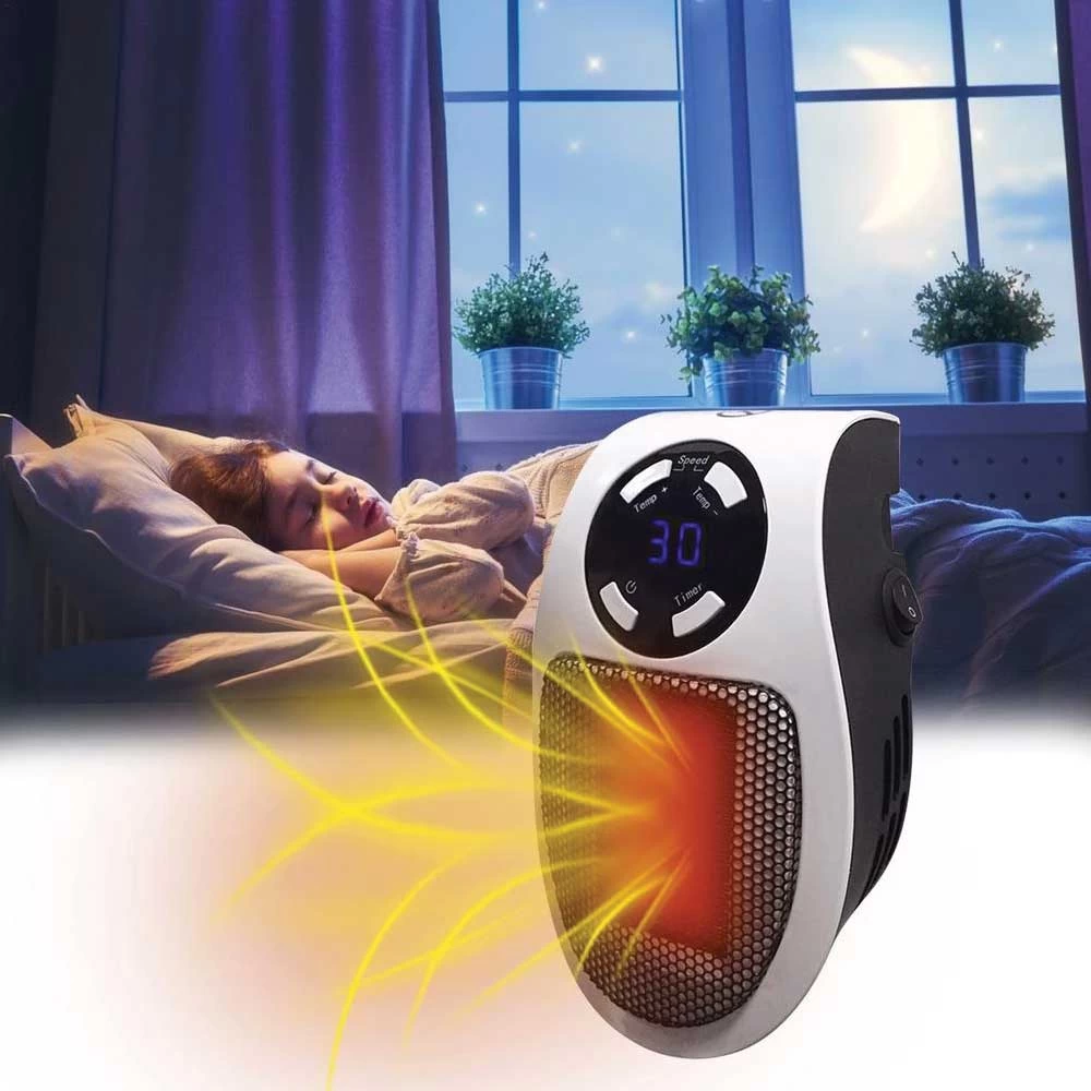 Electric mini heater, Alphawarmer electric heating, low energy consumption, ultralight, remote-controlled