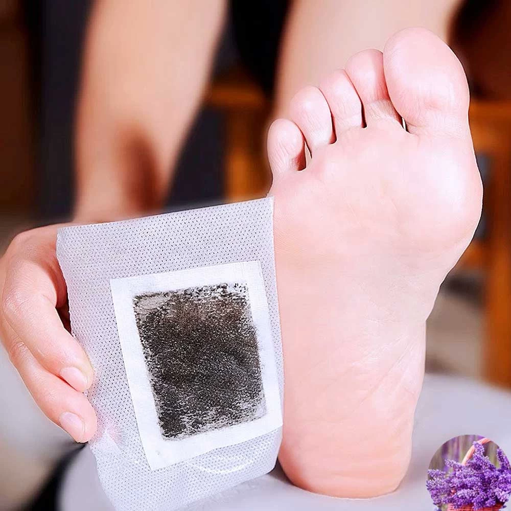 Set of 10 detoxifying patches for feet Nachuura, relieving pain, improving quality of life and sleep