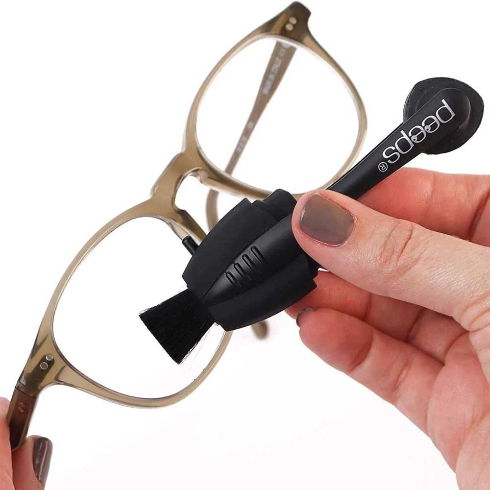 Microfiber Brush for Cleaning Glasses, Peeps Brush, Easy Fingerprint Cleaning